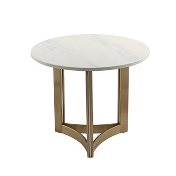 Журнальный столик Кассия 60*60 см светлая керамика