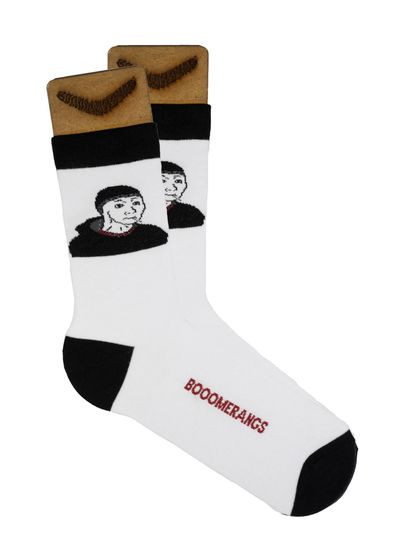 Носки BOOOMERANGS (Думер №147) Белый