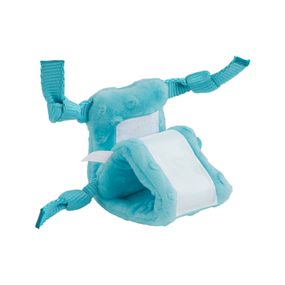 Сенсорная плюшевая улитка Playology PUPPY SENSORY SNAIL для щенков мелких и средних пород 8-16 недель с ароматом арахиса, цвет голубой