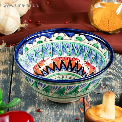 Коса Риштанская Керамика Узоры 15 см, малая, микс!