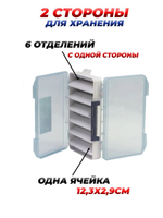 Коробка для воблеров двухсторонняя FisherLand органайзер рыболовный для снастей