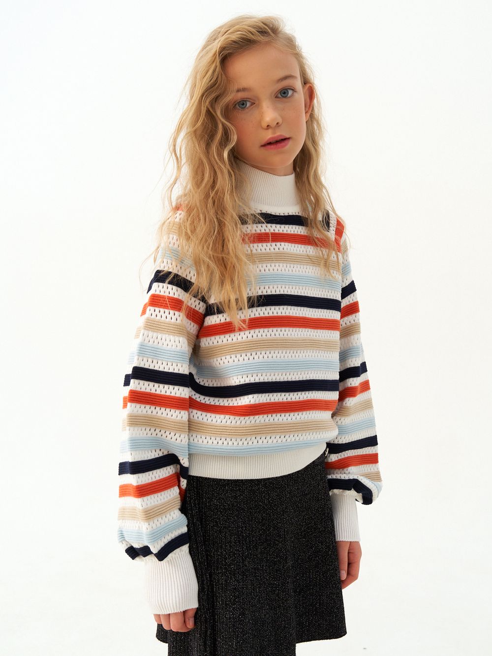 Джемпер для девочки AT1215 мультиколлор