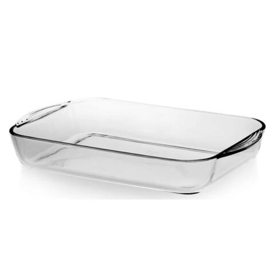 Форма для выпечки стекло, 3.5 л, прямоуг, бесцвет, Borcam, 59124