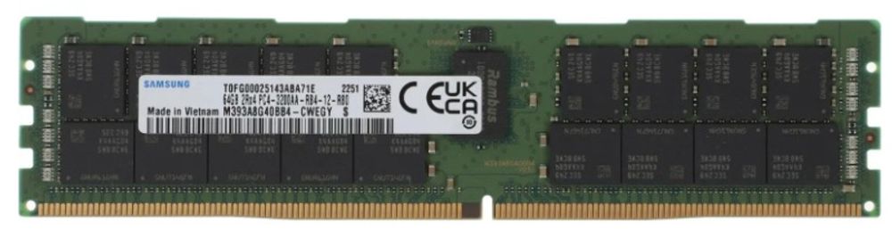 M393A8G40BB4-CWE, Модуль памяти Samsung DDR4 3200 RDIMM 64G