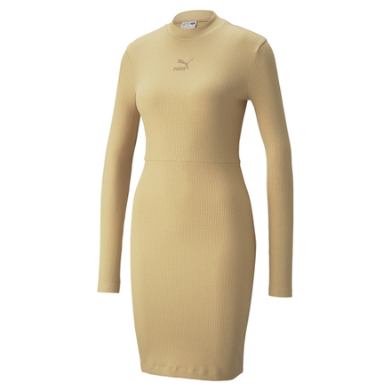 Женское платье PUMA Classics Ribbed LS Dress