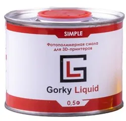 Фотография — Фотополимерная смола Gorky Liquid Simple желтый 0,5 кг