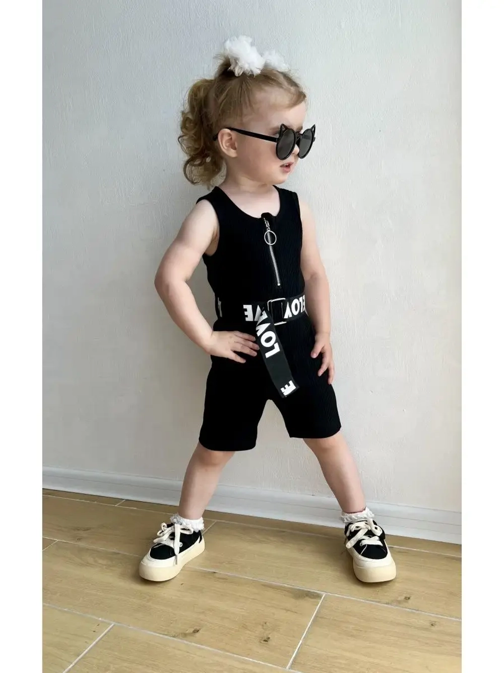 Комбинезон летний в рубчик