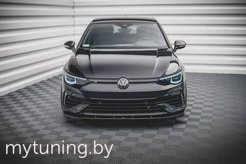 Сплиттер бампера переднего V.6 для VOLKSWAGEN Golf VIII R (20-...)