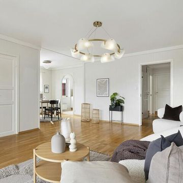 6571/6 NEOCLASSI LN25 52 медный/белый/металл/стекло Люстра E14 6*60W 220V FIORO