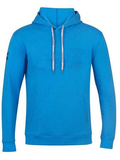 Мужская теннисная кофта Babolat Exercise Hood Sweat Men - blue aster