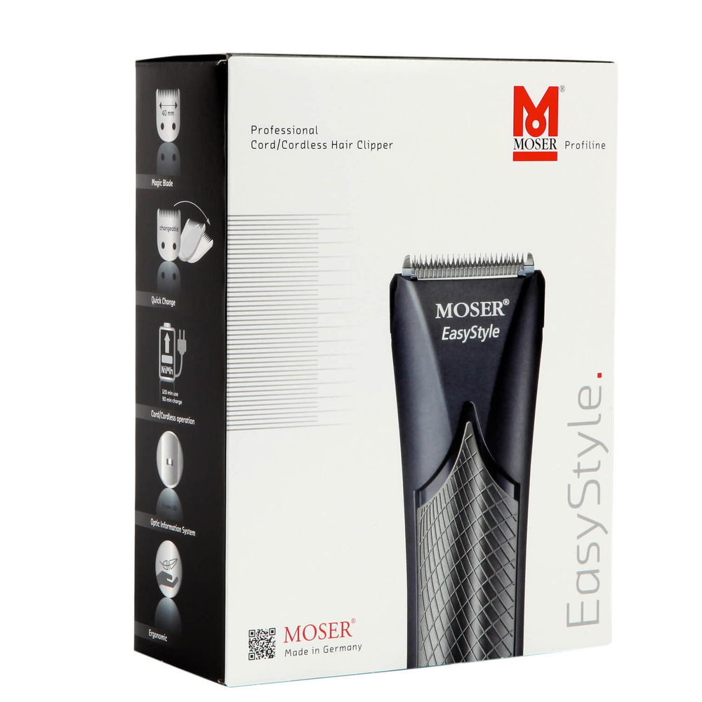 Машинка для стрижки волос с комбинированным питанием Moser Easy Style Black 1881-0051