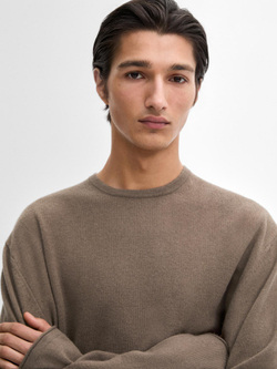 Massimo Dutti СВИТЕР ИЗ СМЕСОВОЙ ШЕРСТИ, КОФЕЙНЫЙ