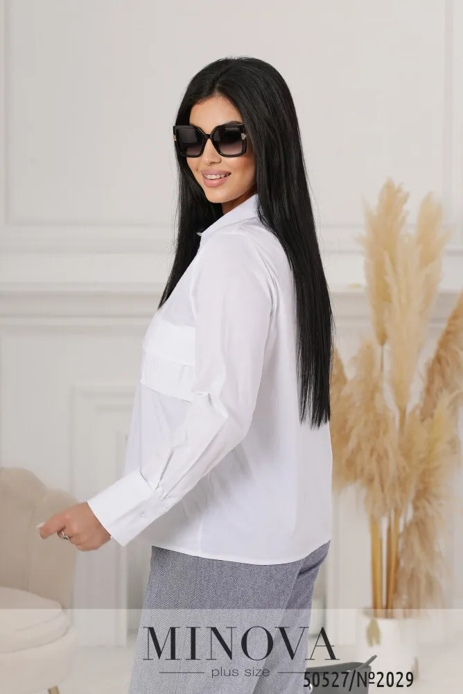 Блуза 2029-белый Minova