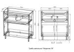 Тумба напольная "Марелла 70" (2 ящ.) Люкс антискрейтч белый глянец, PLUS