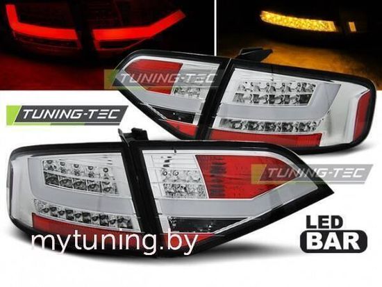 Задние фонари chrome led для Audi A4 B8