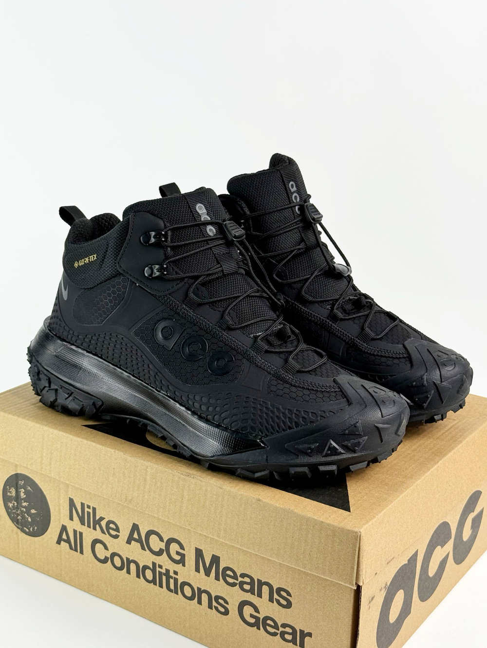Кроссовки Nike ACG с мехом #B75 (черн.)