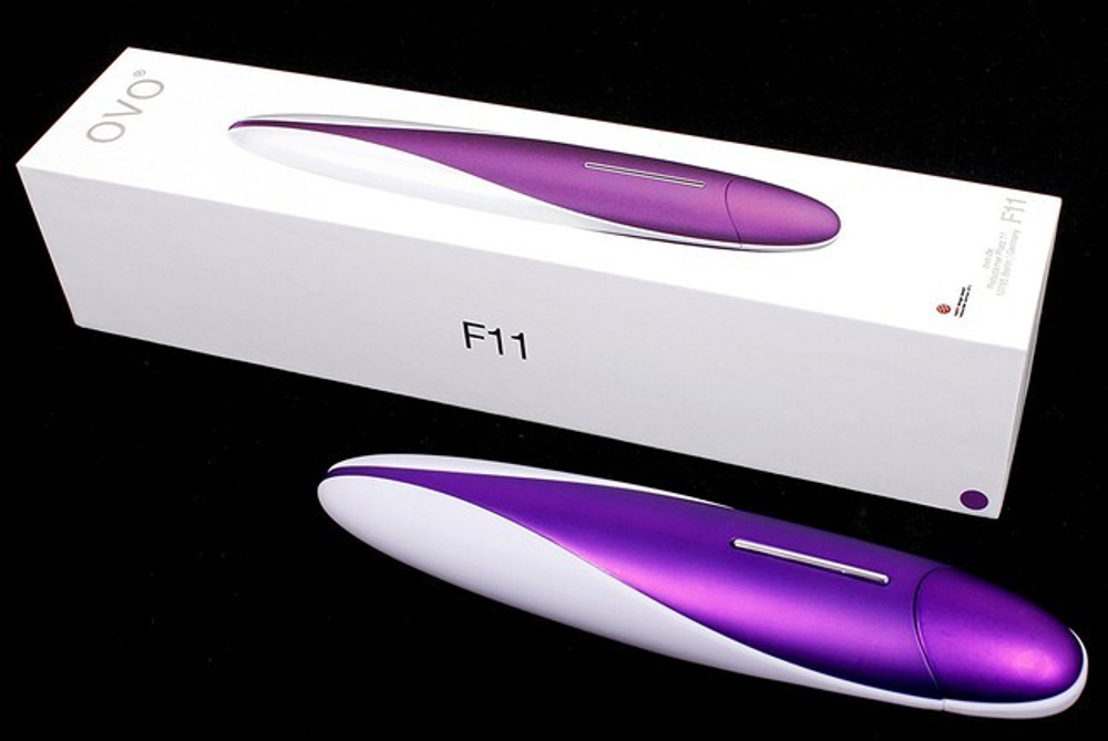Классический вибратор OVO (5 режимов) (Цвет: фиолетовый с белым)
