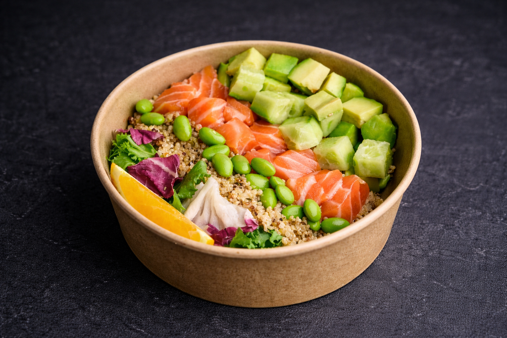 Боул с лососем