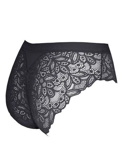 Трусики-слипы с кружевом Belle-Cotton (Размер: L) (Цвет: телесный)