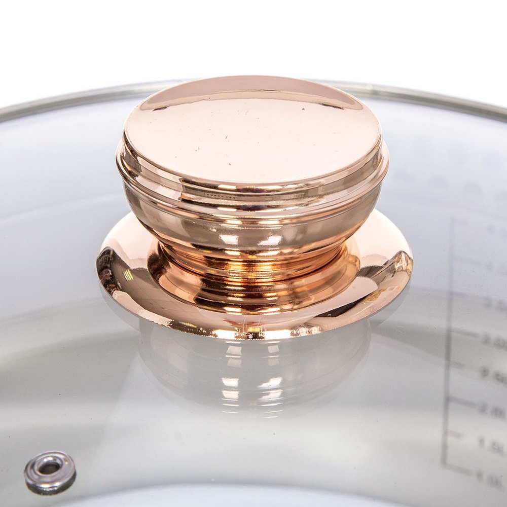 Кастрюля нерж, 6.5 л, с крыш, Daniks, Вена, SD-Т87-24, индукц