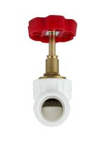 Вентиль в сборе PPR 25х90,  белый, RTP (25/5)