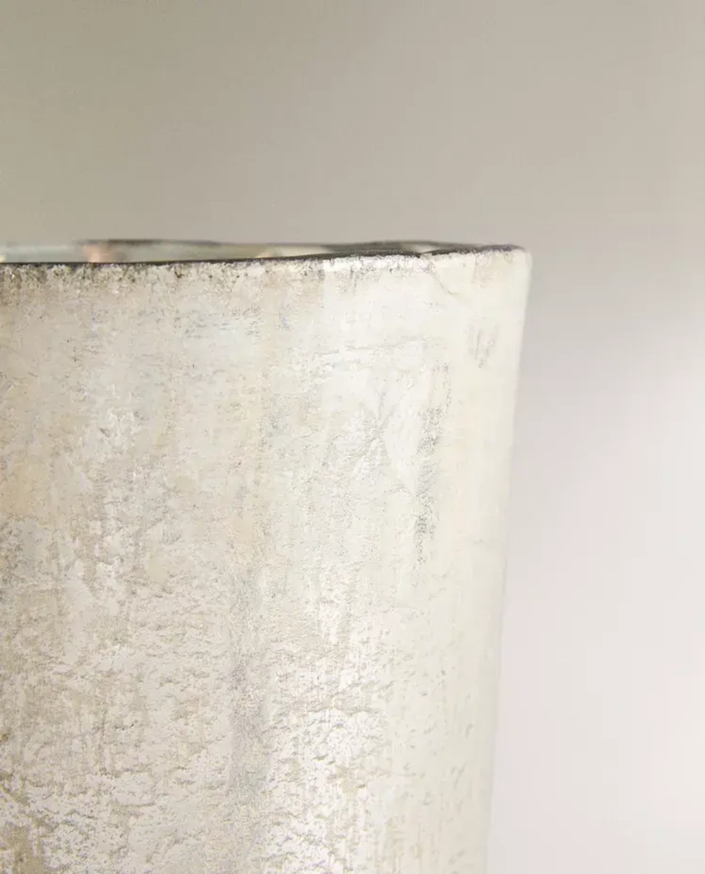 ZARA HOME ХРУСТАЛЬНАЯ ВАЗА, СЕРЕБРО
