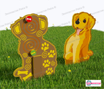 Уличный двусторонний модуль с сенсорными элементами Тактильный топиарий Животные фермы