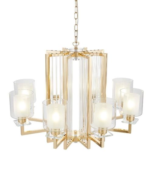 Подвесная люстра Lumina Deco Manhattan LDP 8012-8 F.GD