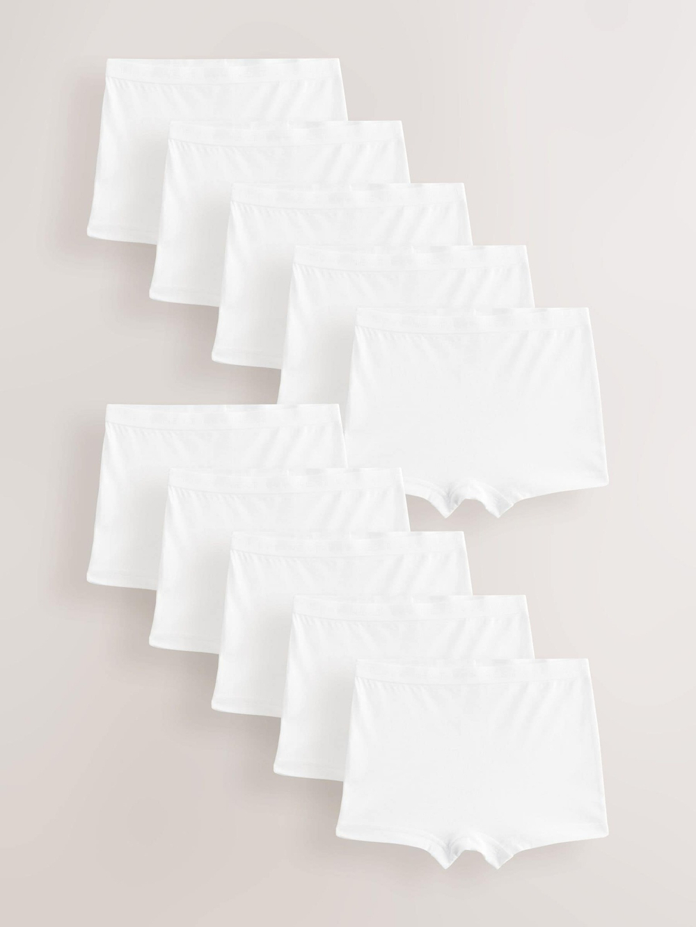 Трусы-шорты для девочки Next AA9-051, 10 шт., Белый