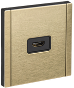 FORTE&PIANO Розетка HDMI FP640M металл шампань IEK