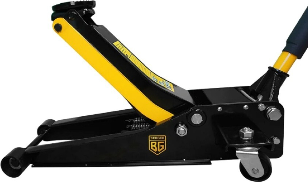 Домкрат подкатной BERGER BG1277 гидравлический с низким подхватом 3т, 75-500 мм