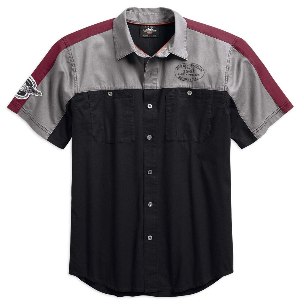 Рубашка Vented Winged Logo Shirt Harley-Davidson
