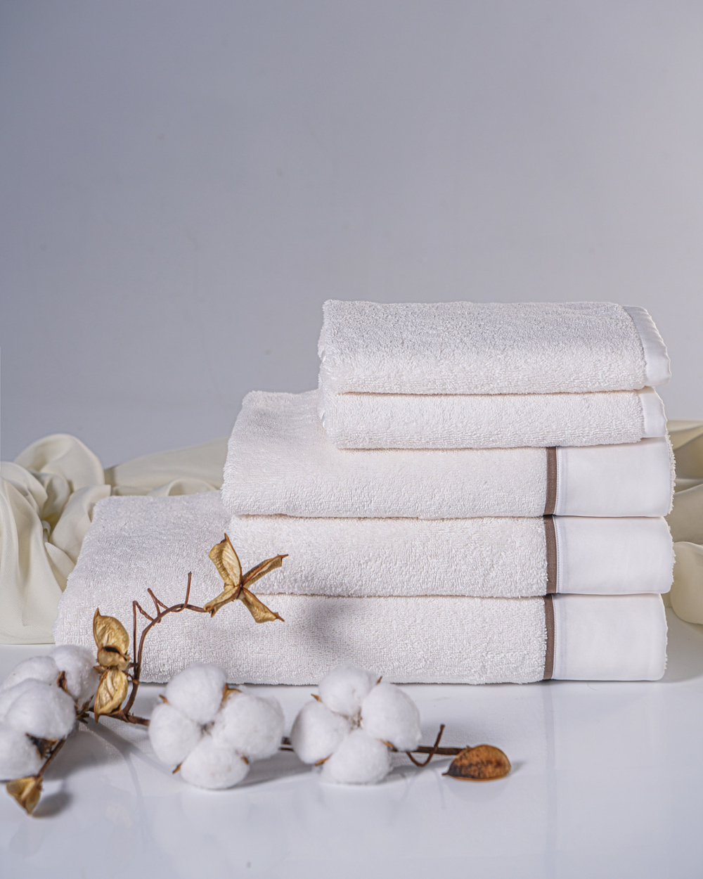 Набор полотенец 3шт Claire Batiste Atelier Brise слоновая кость