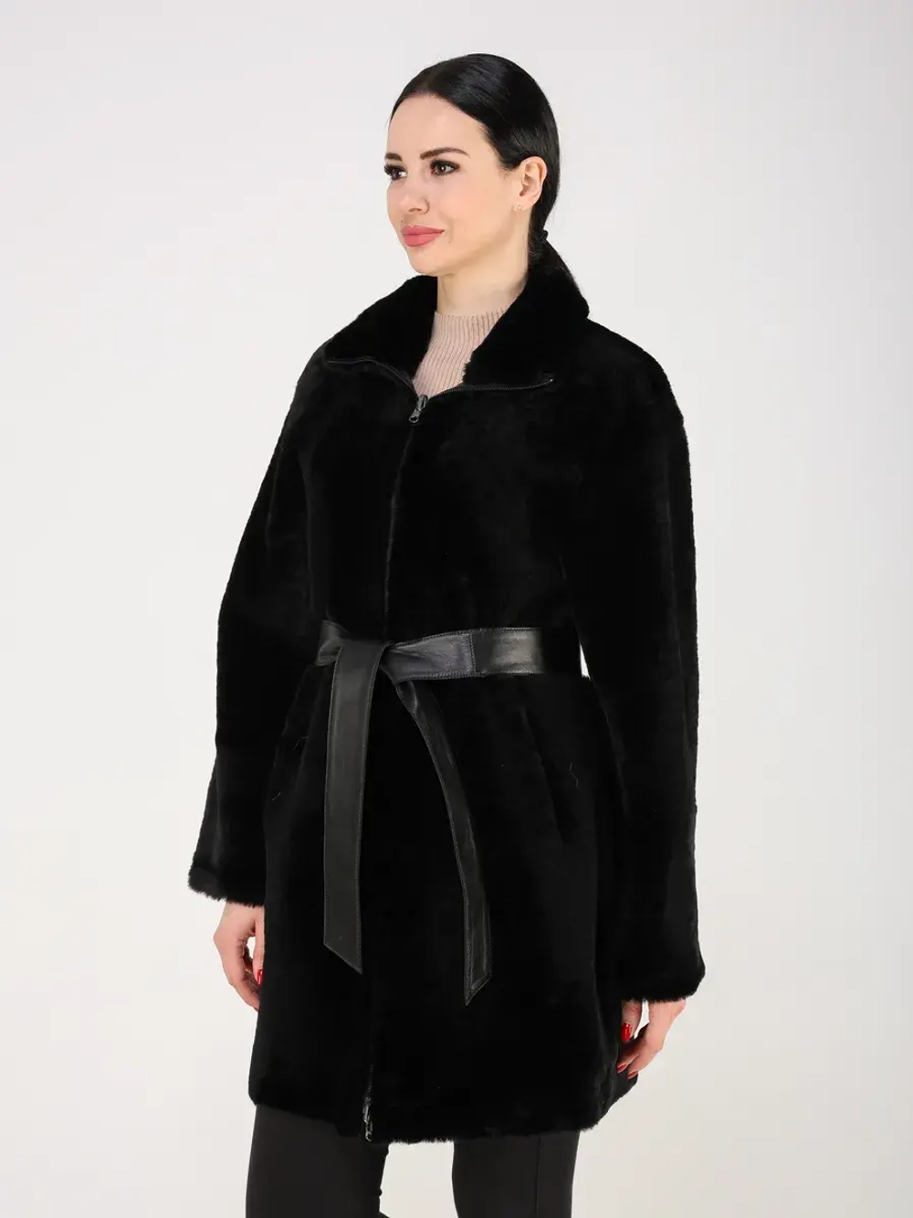 Дубленка зимняя шуба натуральная двухсторонняя