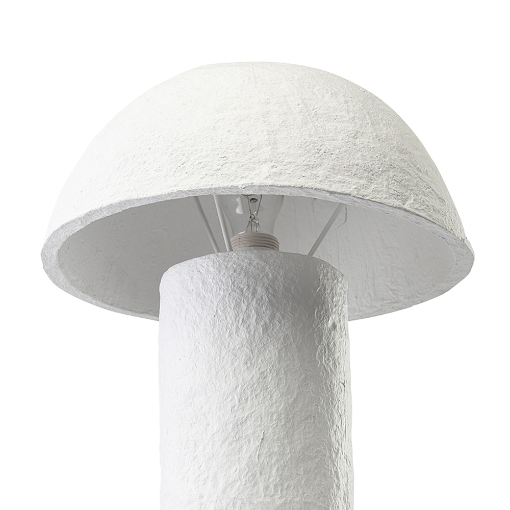 Лампа настольная texture sleek, D32x42 см, белая