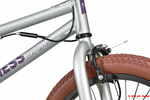 Велосипед Stark'23 Madness BMX 3 серебристый/фиолетовый/коричневый
