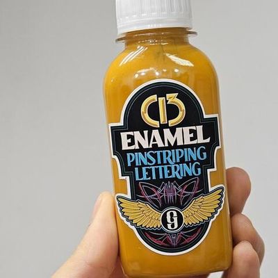 Эмаль для пинстрайпинга С-13, Охра Желтая, 100 мл