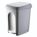 Контейнер для мусора педальный 7л (светло-серый)