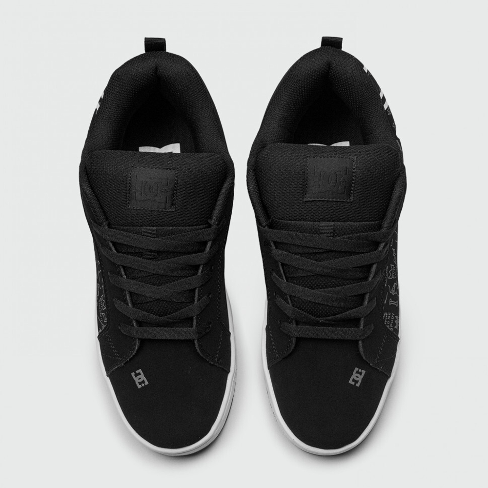 кеды DC Shoes Court Graffik Basq Black / White
