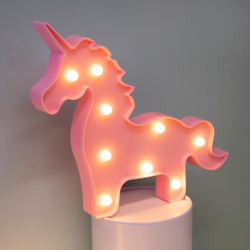 Световая фигура "Розовый единорог" 25*23*3 см