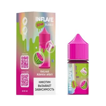 Жидкость INFLAVE Bubble Sour Salt 2% 30 ml - Кислая жвачка Арбуз