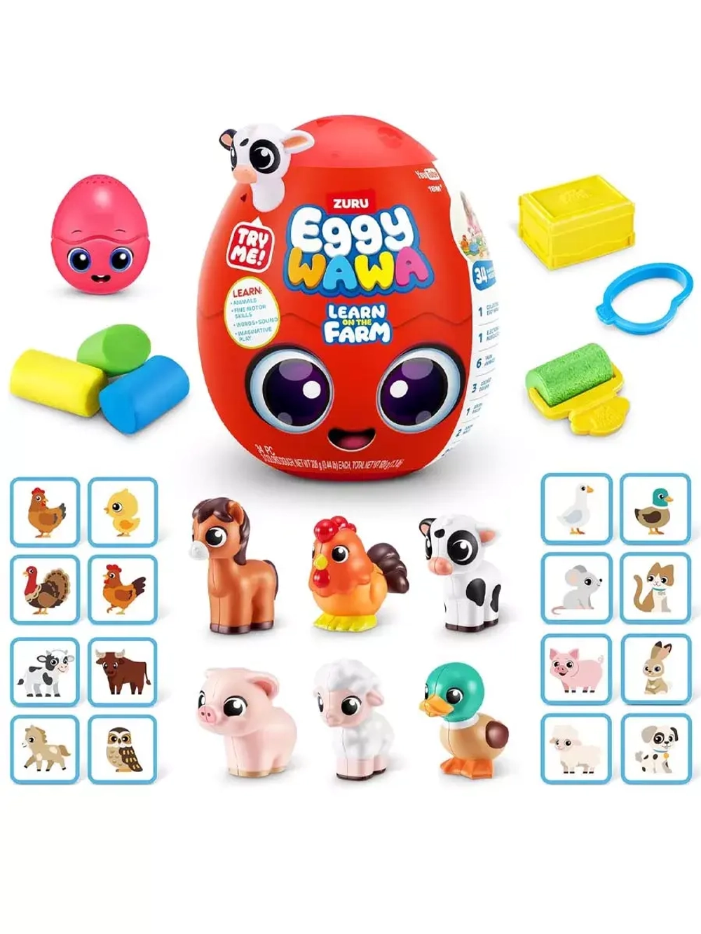 Яйцо Зуру Eggywawa Животные фермы серия 1