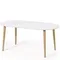 Раздвижной стол Oqui Ø90-170х90 см, белый