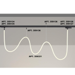 359331 KONST NT24 066 черный Светильник светодиодный IP20 LED 4000K 38W 170-265V 3360Лм RAMO