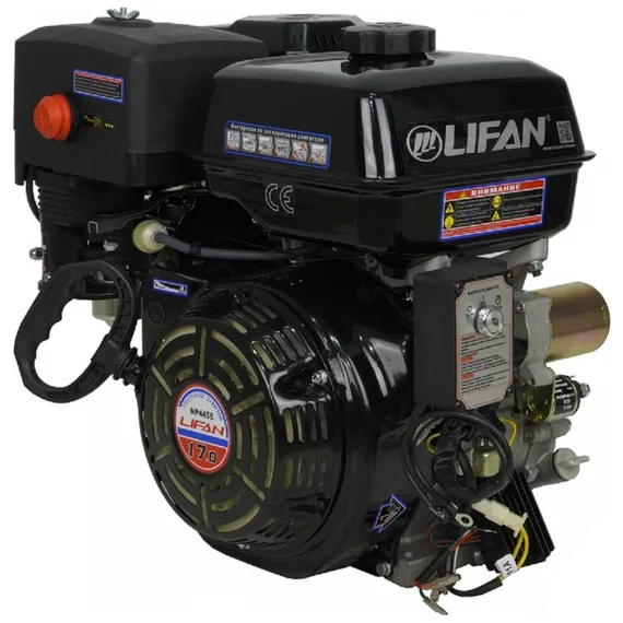 Двигатель бензиновый "LIFAN" NP445E (17 л.с., эл стартер)
