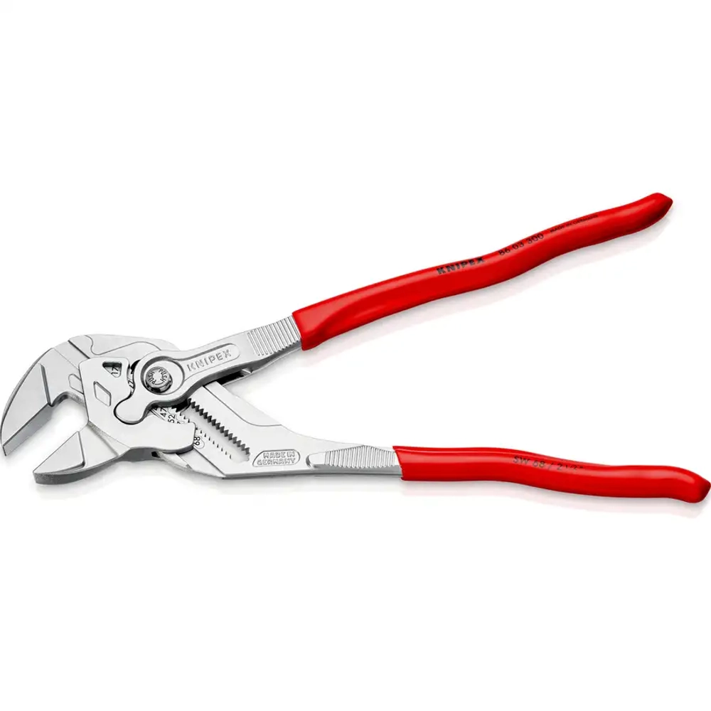 Клещи переставные-гаечный ключ хромированные 300 мм Knipex 86 03 300
