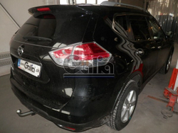 Фаркоп оцинкованный Galia N055A для Nissan X-Trail 2015-, Renault Koleos 2016-(паспорт и сертификат в комплекте)(без электрики)