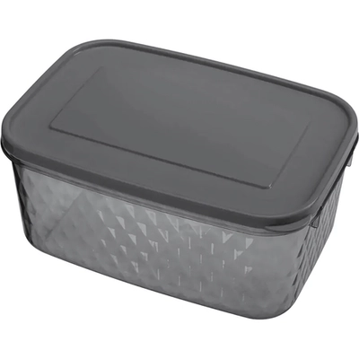 Контейнер для замораживания и хранения продуктов Кристалл, 1,3 л (Черный)