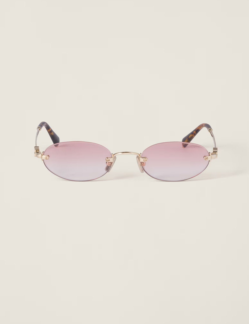 Солнцезащитные очки Miu Miu Logo Gradient "Pink Lenses"