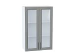 Шкаф верхний с 2-мя остекленными дверцами Сканди